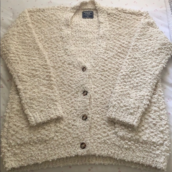 Abercrombie And Fitch Boucle Cardigan 